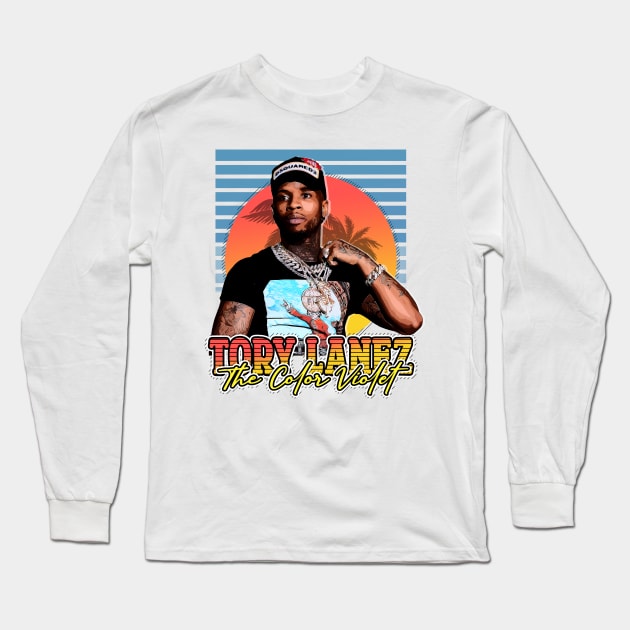 Tory Lanez // The Color Violet Style Flyer vintage T-shirt Long Sleeve T-Shirt by Now and Forever